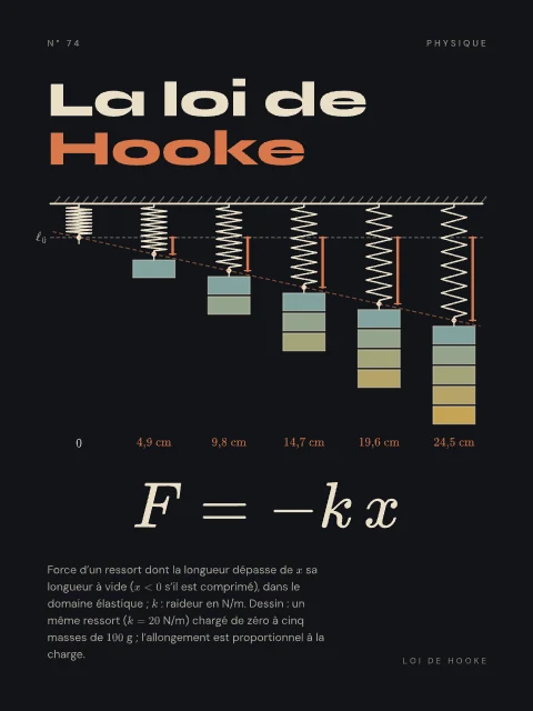 La loi de Hooke · Nuit, affiche loi de Hooke