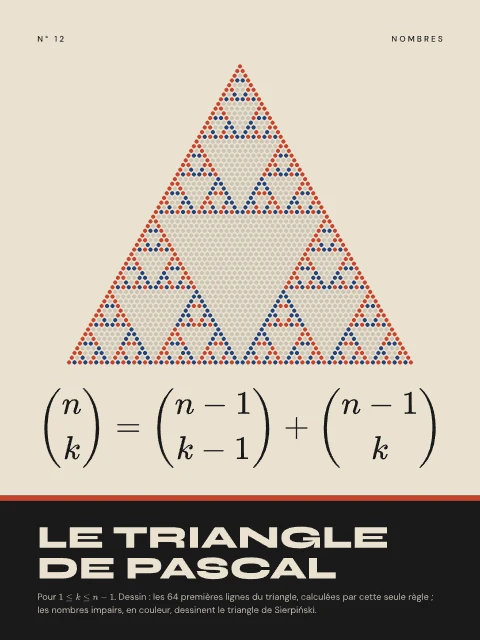 Le triangle de Pascal · Bauhaus, affiche triangle de Pascal